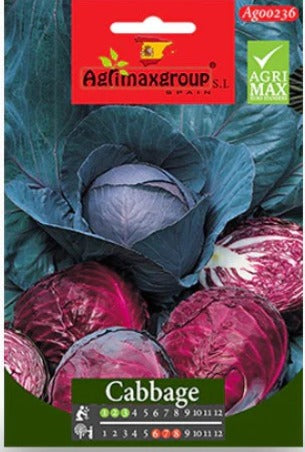 Red-Cabbage F1 Premium Quality Seeds - Souq Garden