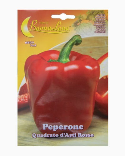 Red bell pepper Peperone Quadrato d'Asti Rosso seeds
