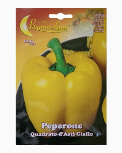 Yellow bell pepper Peperone Quadrato d'Asti Giallo seeds