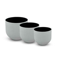 WHITE CHALK NEW SHAPE METAL PLANTERS