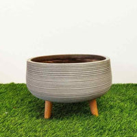 Legged Pot – Horizontal Stripe