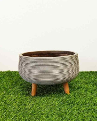 Legged Pot – Horizontal Stripe