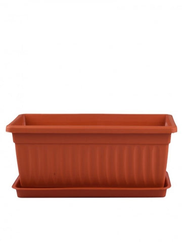 Plastic Rectangle – Terracotta