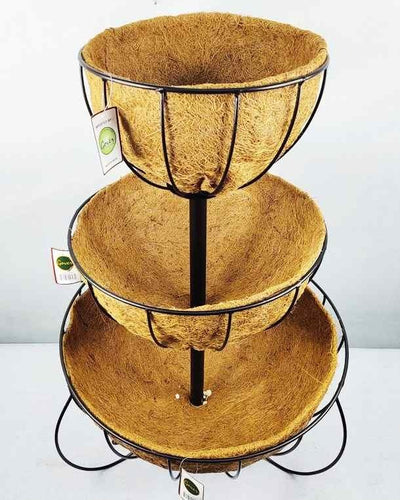 3 Tier Wide Fountain Basket