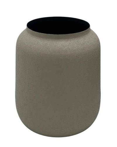 BEIGE WEB TEXTURE POT SMALL