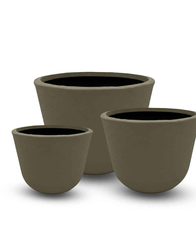 ELEGANT VALENCIA CURVE METAL PLANTERS