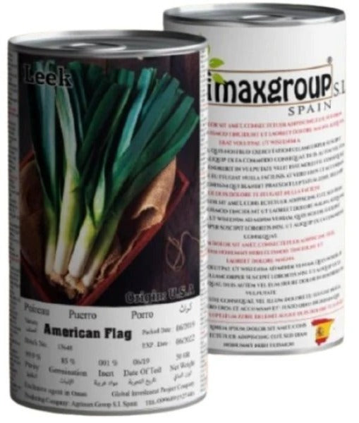 Leek American Flag Seeds Tin