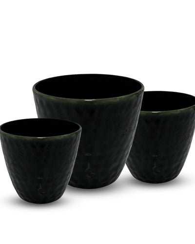 Black dots mini Alisa hammered