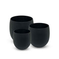 BLACK WEX TEXTURE EGG PLANTER