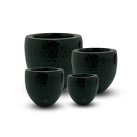 FOREST GREEN GLOSSY OLD LOFT PLANTER