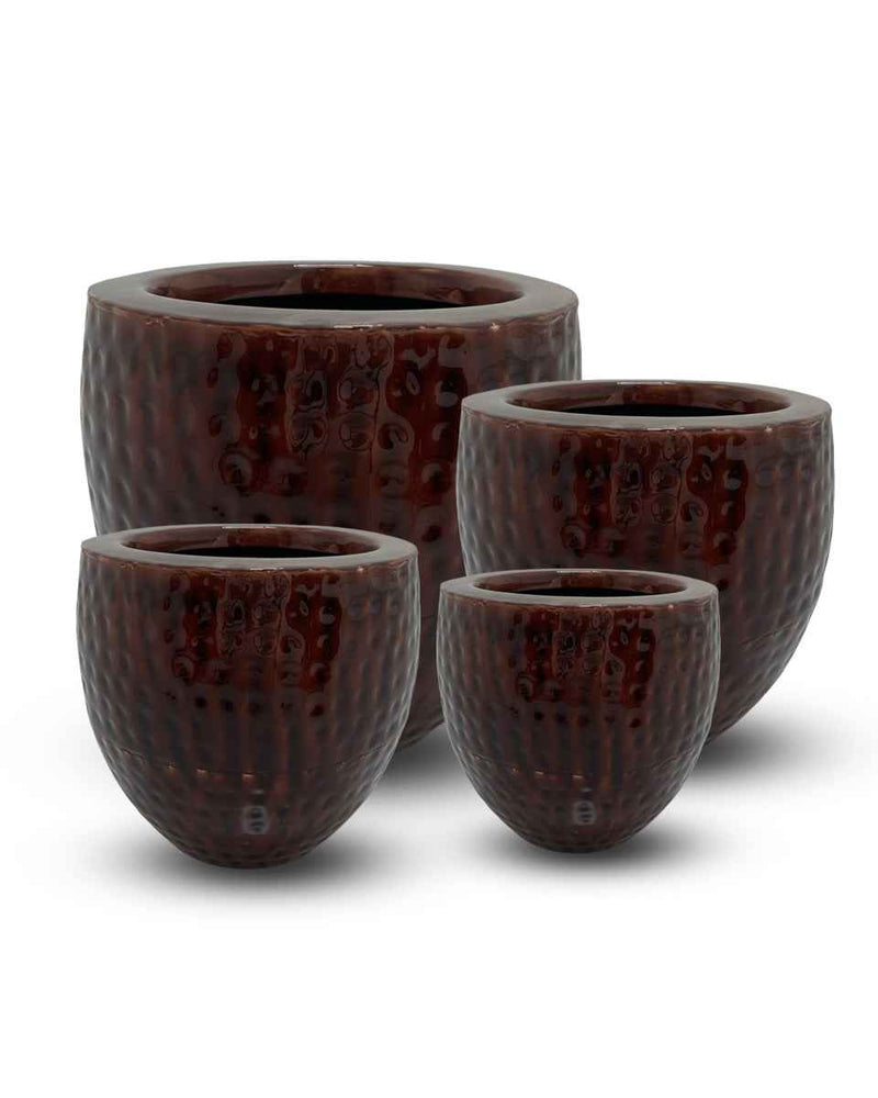 GARNET RED GLOSSY OLD LOFT PLANTER