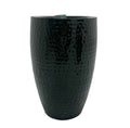 MIDNIGHT BLACK GLOSSY TALL CURVE PLANTER