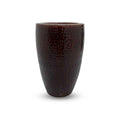 GARNET RED GLOSSY TALL CURVE PLANTER