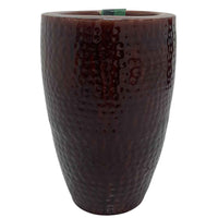 GARNET RED GLOSSY TALL CURVE PLANTER