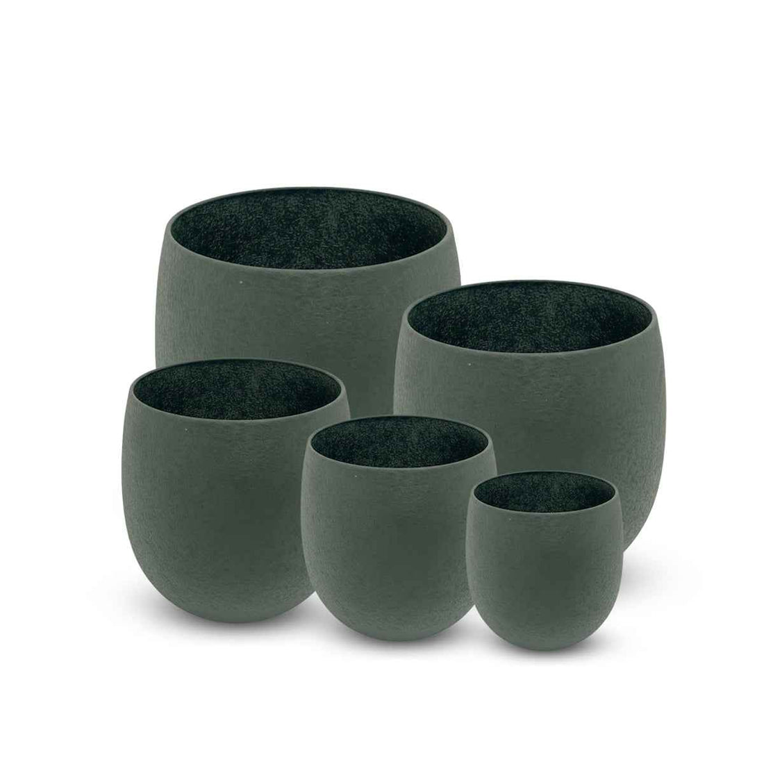 GREEN WEB TEXTURE EGG PLANTER