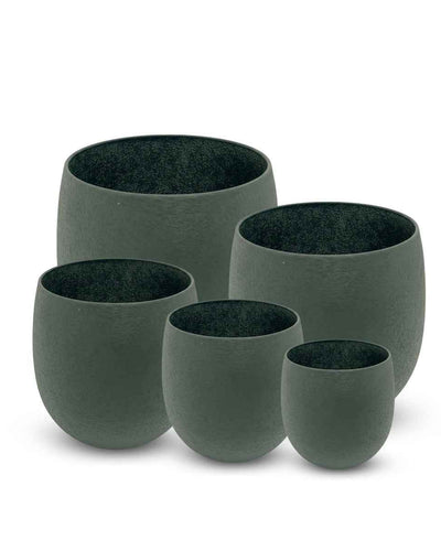 GREEN WEB TEXTURE EGG PLANTER