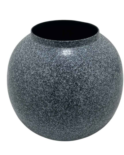 GRANITIC TEARDROP ORB METAL PLANTERS