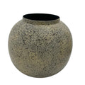 GRANITIC TEARDROP ORB METAL PLANTERS