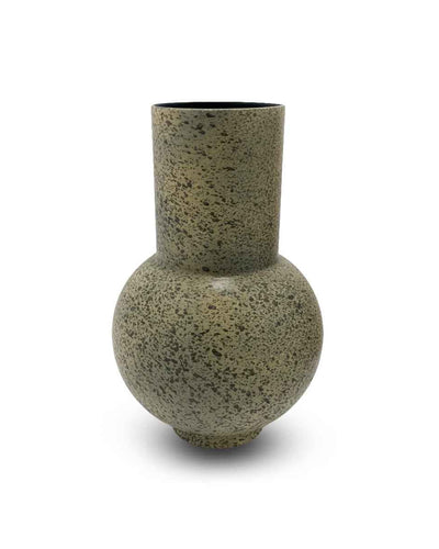 GRANITIC TEARDROP BULB METAL PLANTERS