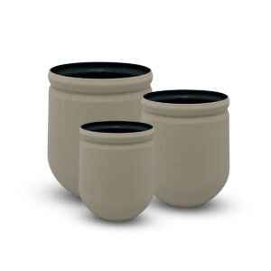 RUGGED AZURE SHARP NECK METAL PLANTERS - 1