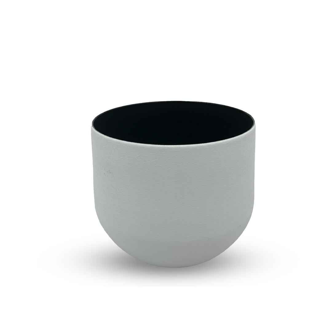 GRAPHITE GROVE NEW SHAPE METAL PLANTERS