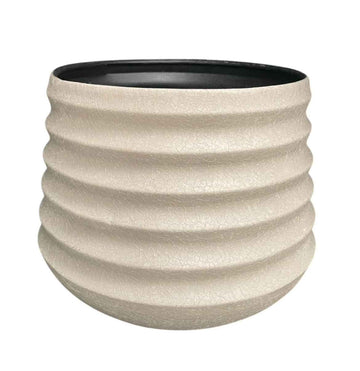 RIPPLE BLOOM PETRA METAL PLANTERS