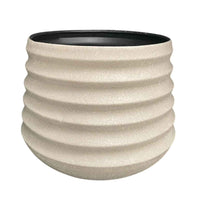 RIPPLE BLOOM PETRA METAL PLANTERS