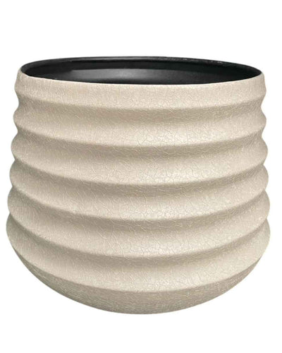 RIPPLE BLOOM PETRA METAL PLANTERS