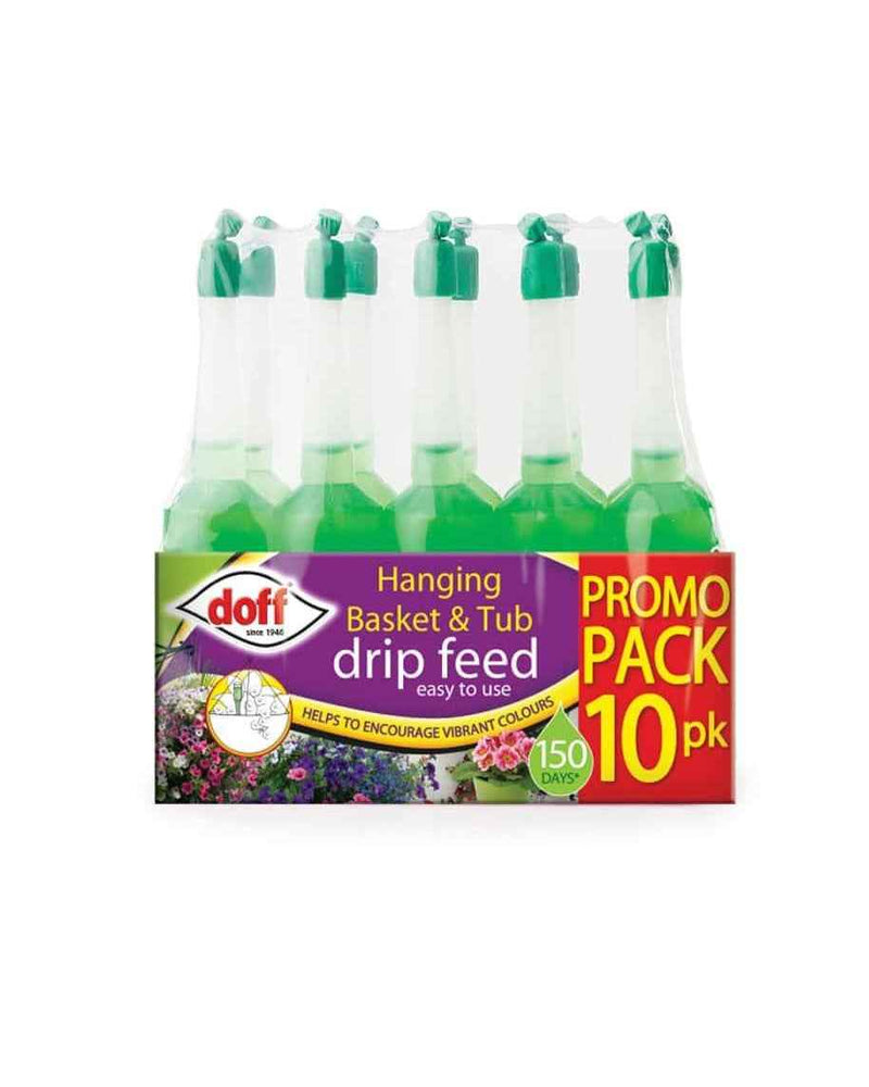 Doff Hanging Basket & Tub Drip Feed 10 Pack