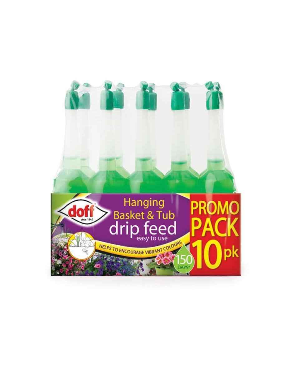 Doff Hanging Basket & Tub Drip Feed 10 Pack