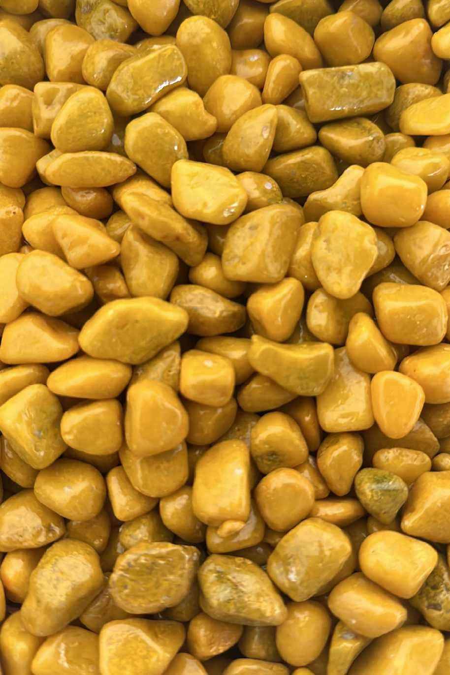 Dark Yellow - Coloured Pebbles
