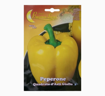 Yellow bell pepper Peperone Quadrato d'Asti Giallo seeds